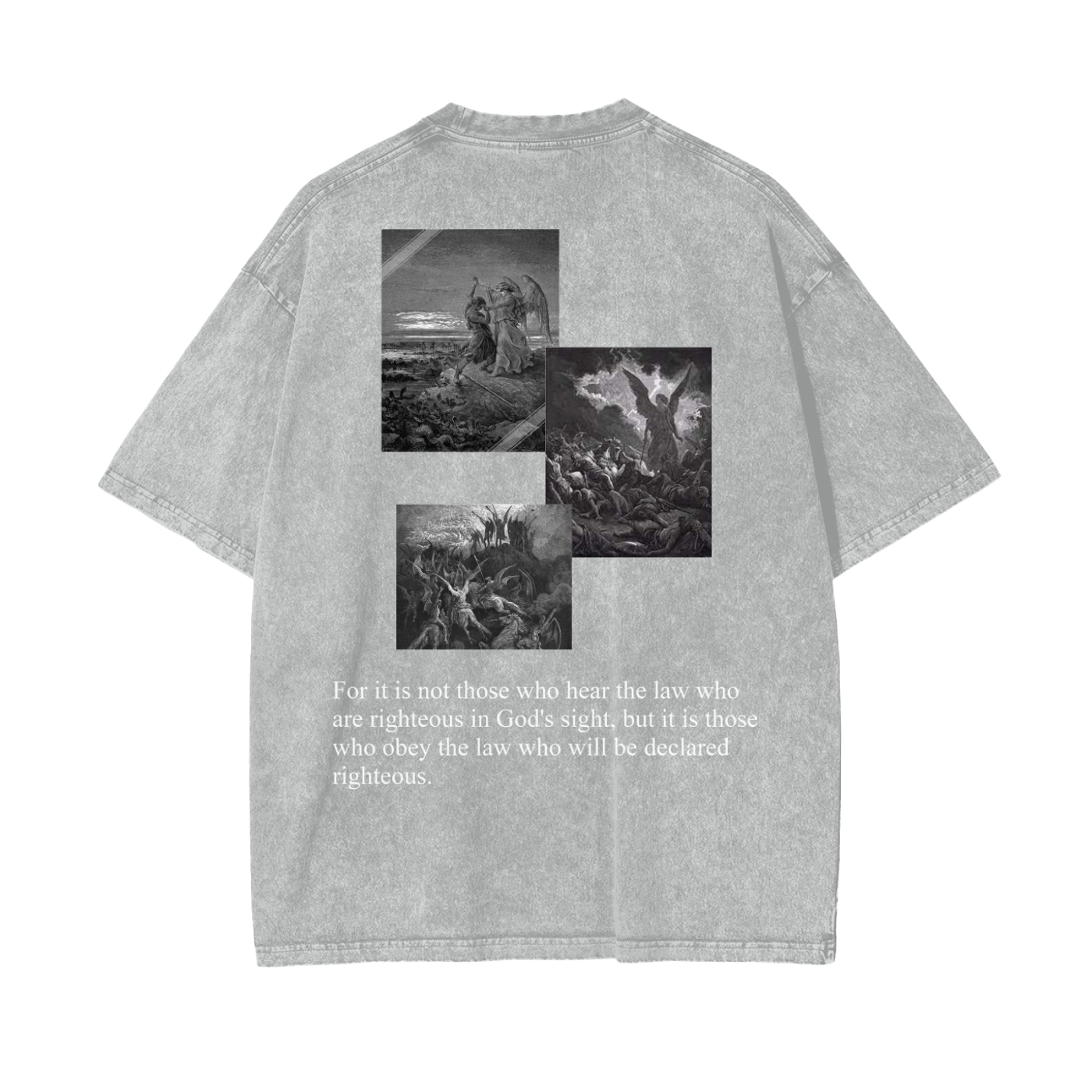 OBEY THE LORD - Oversized Washed Out Tee