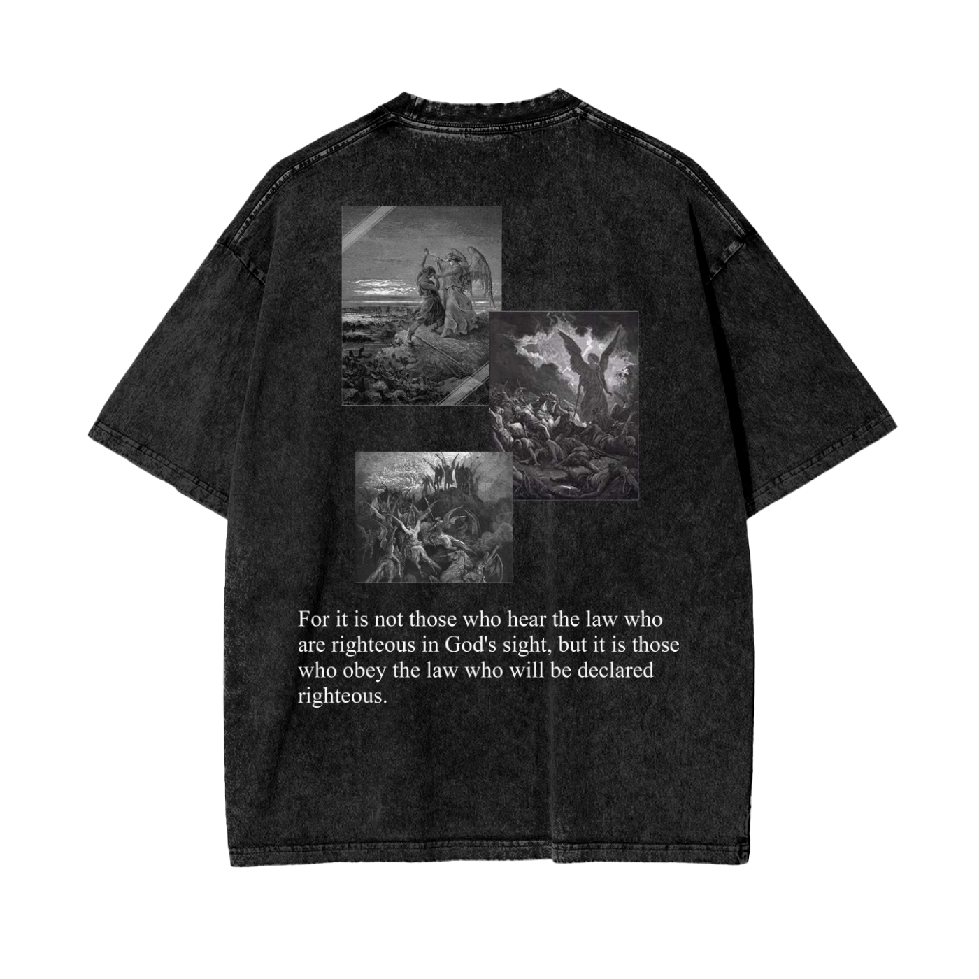 OBEY THE LORD - Oversized Washed Out Tee