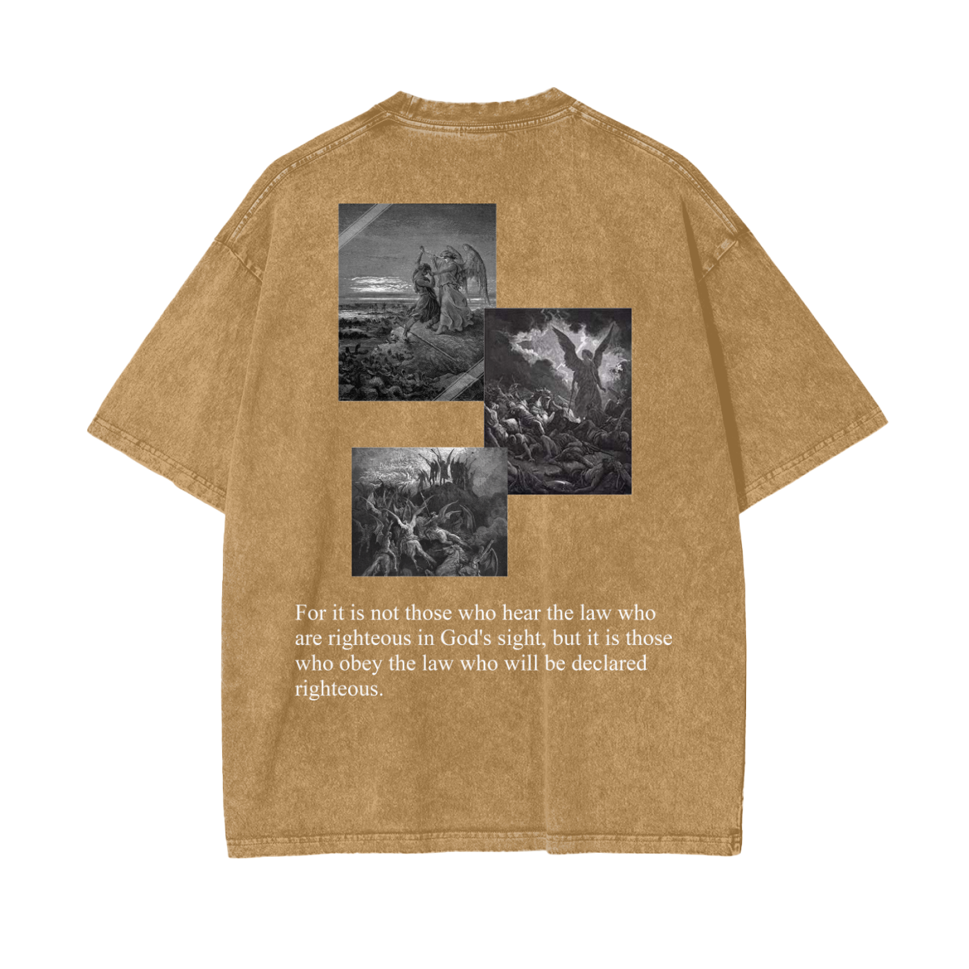 OBEY THE LORD - Oversized Washed Out Tee