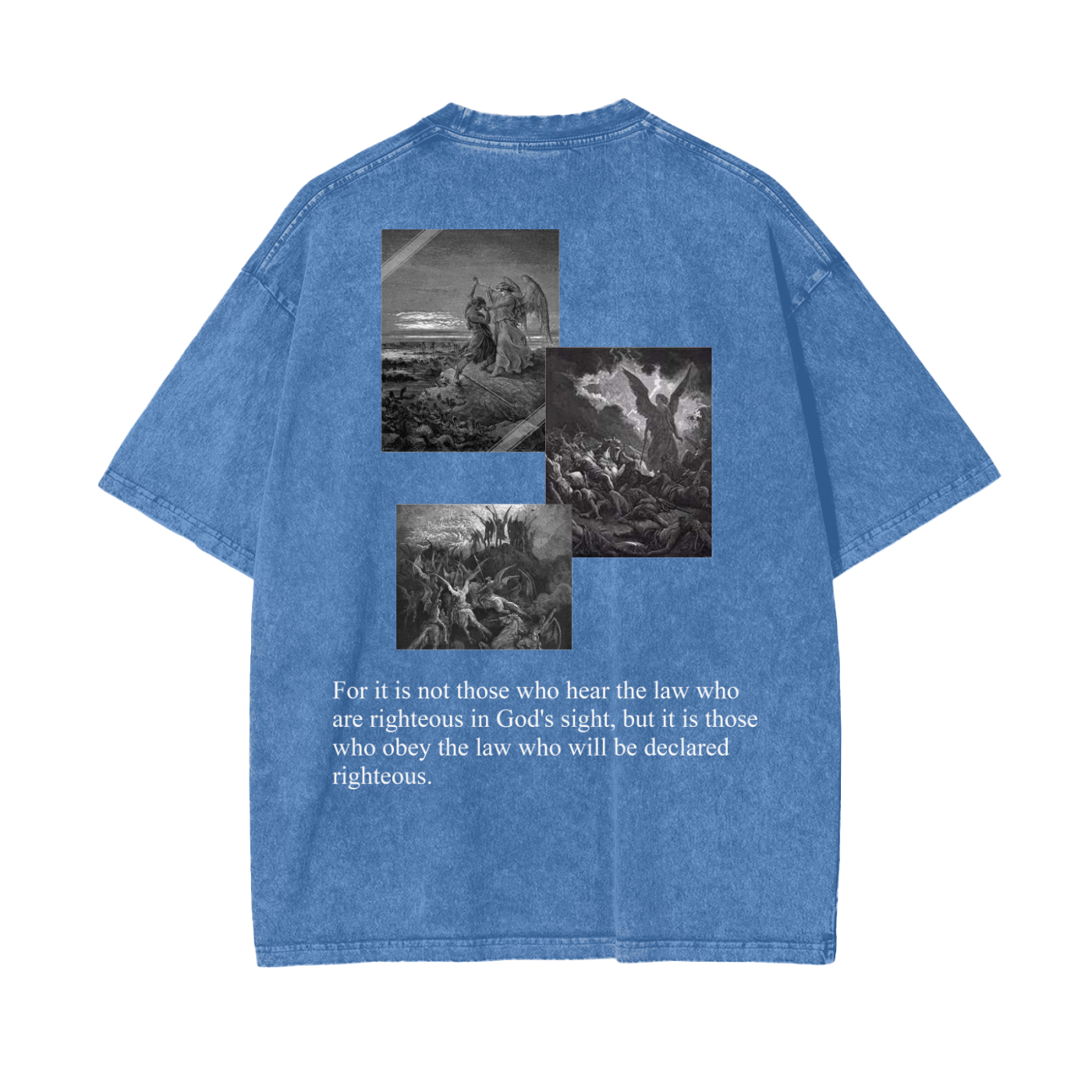 OBEY THE LORD - Oversized Washed Out Tee